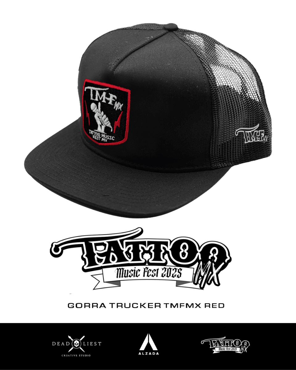 Gorra Trucker TMFMX Red - Alzada Streetwear - Merch, Shows y Mas