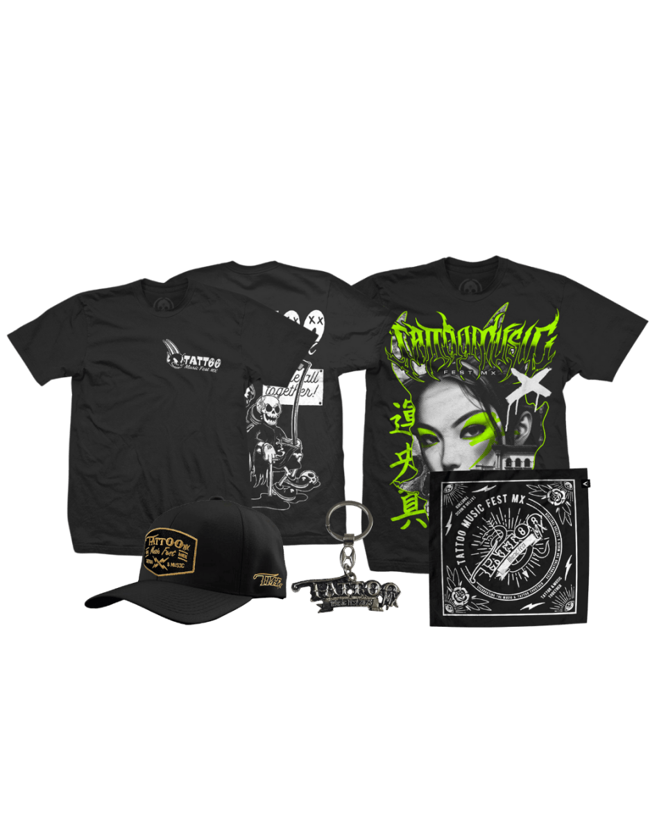 Paquete Tattooer TMF MX - Alzada Streetwear - Merch, Shows y Mas