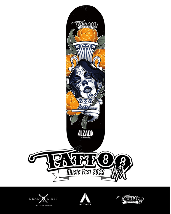Patineta "TMF 2022" - Alzada Streetwear - Merch, Shows y Mas