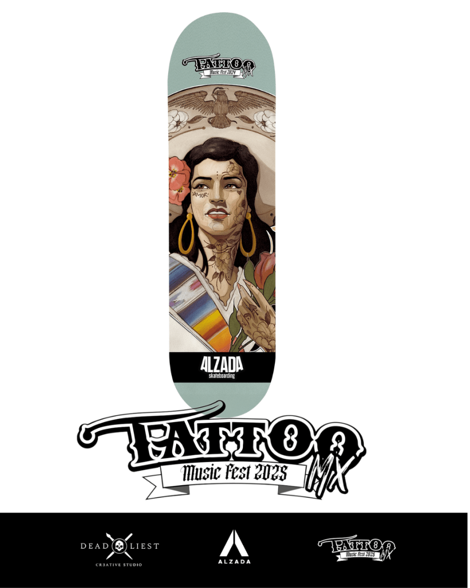 Patineta "TMF 2024" - Alzada Streetwear - Merch, Shows y Mas