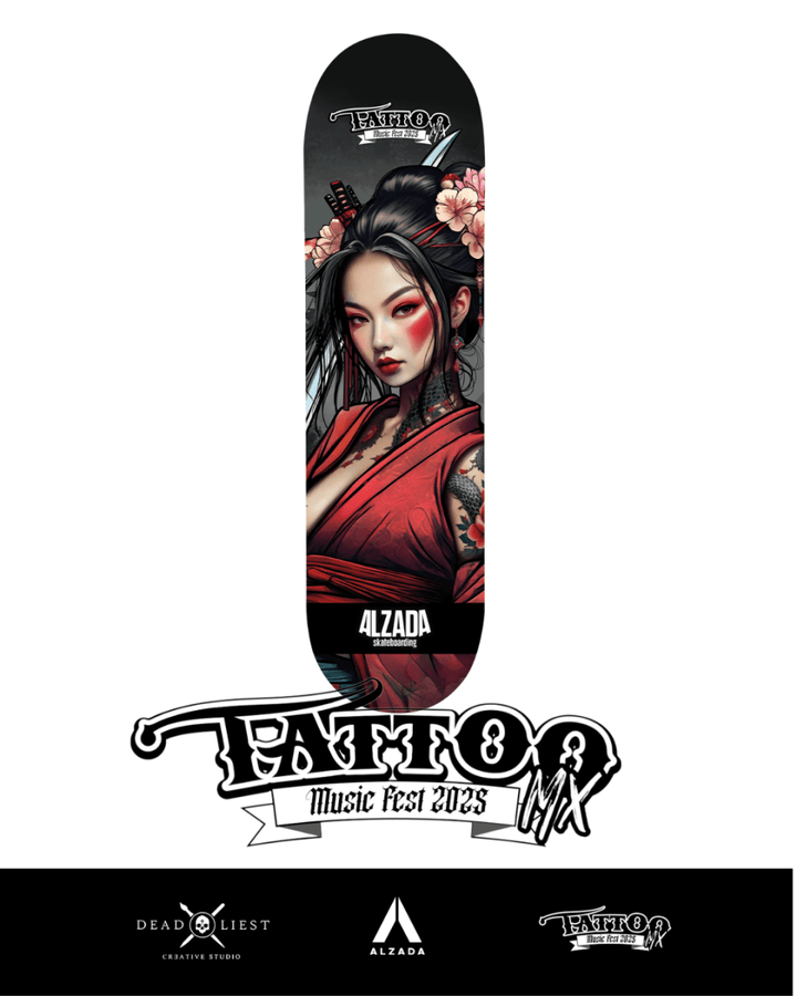 Patineta "TMF" 2025 - Alzada Streetwear - Merch, Shows y Mas