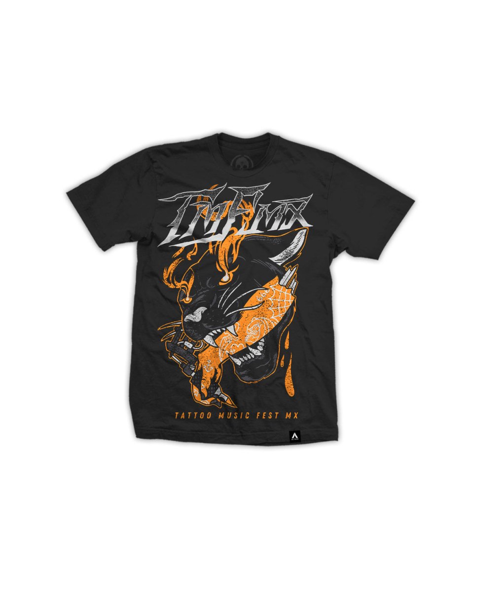 Playera Pantera Tattooer - Alzada Streetwear - Merch, Shows y Mas